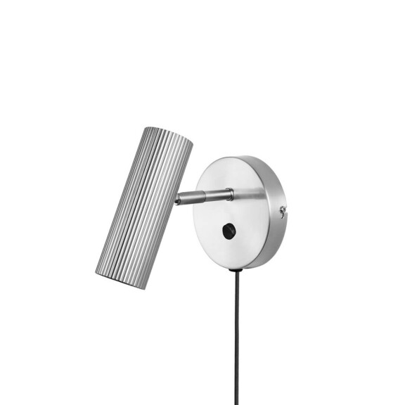 Kinkiet ryflowany 433353 Hubble Brushed Steel Globen