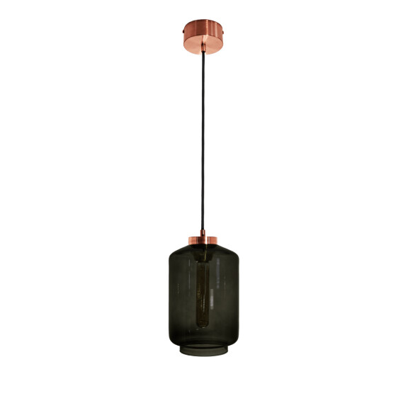 Lampa wisząca pojedyncza Famlight Leyte Grey Copper
