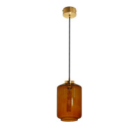 Lampa wisząca pojedyncza Famlight Leyte Orange Brass