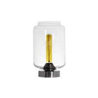 Lampa stołowa Famlight Leyte Transparent Stainless Steel