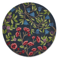Dywan okrągły roślinny FORAGING INDIGO ROUND 146618 Sanderson