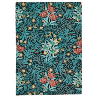 Dywan turkusowy z roślinnym wzorem MOREW – BOWER INDIGO 128208 Morris & Co.