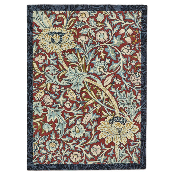 Dywan botaniczny wzór MOREW – TRENT MADDER RED/ WEBB’S BLUE 127510 Morris & Co.