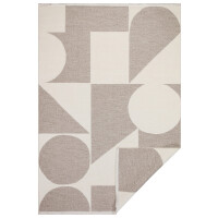 1szt / 24H 160x230 cm Dywan dwustronny geometryczny Boucle 4121 Geometric Beige