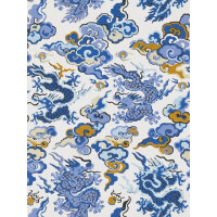Tapeta japońskie smoki Pierre Frey FP763001 Dragons De Feu Veranda by Caspari