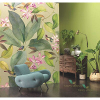 Mural ptaki i liście Casadeco 83351467 Beauty Full Image