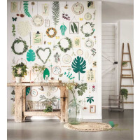 Mural jak zielnik Caselio 100294537 La Vie En Green Beauty Full Image