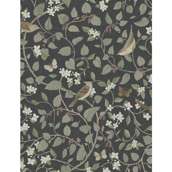 Tapeta Ptaki i Roślinne Pnącza Boras Tapeter Sangfaglar 2057 Special Edition Flowery