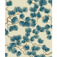 Tapeta gałęzie sosny Sandberg S10327 Pine Blue Mons Klint