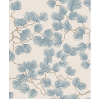 Tapeta gałęzie sosny Sandberg S10328 Pine Misty Blue Mons Klint