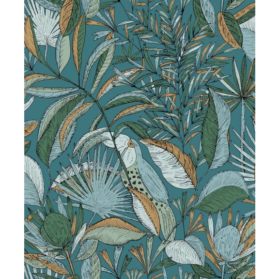 Tapeta egzotyczna Caselio NGR103016749 Jardin De Bel Air Nos Gravures