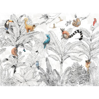 Fototapeta egzotyczna Tecnografica 72178-1 Jungle Club Black