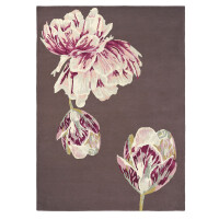 Brązowo Różowy Dywan Ted Baker w Kwiaty - TRANQUILITY AUBERGINE 56005