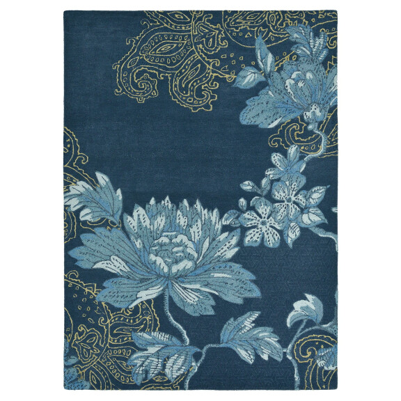Niebieski Dywan Wedgwood w Kwiaty - FABLED FLORAL NAVY 37508