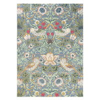 Zielony Złodziej Truskawek Dywan William Morris w Kwiaty - STRAWBERRY THIEF SLATE 27718