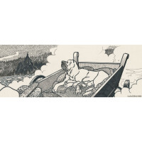 Fototapeta komiks 75765-1 Astarte Cucciolat Andrea Pazienza