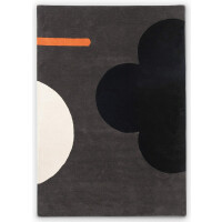 Dywan nowoczesny kwiat szary Geo Flower Graphite 60605 Orla Kiely