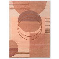 Dywan geometryczny różowy Decor Lola 095403 Brink & Campman