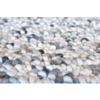 Dywan pleciony biało-szary Pebble Cool Grey 129804 Brink & Campman
