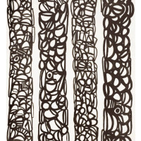 Tapeta abstrakcyjne pasy Pierre Frey FP566001 Totem Les Dessins 4