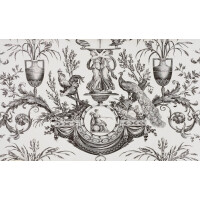 Tapeta botaniczna Pierre Frey FP567001 Fontaine Et Animaux Les Dessins 4