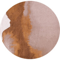 Dywan okrągły z abstrakcyjnym wzorem Louis De Poortere 9326 LAGOON CHESTNUT ROUND