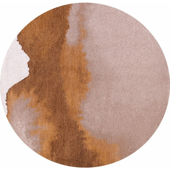 Dywan okrągły z abstrakcyjnym wzorem Louis De Poortere 9326 LAGOON CHESTNUT ROUND
