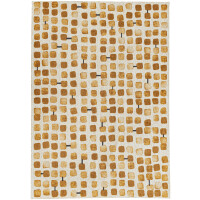 Dywan geometryczny drobne kwadraty Louis De Poortere 9346 COBBLESTONE PEACH PARTY