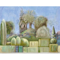 Fototapeta egzotyczny ogród Wall&Deco WDGU2402 Giardino Utopico Contemporary 2024