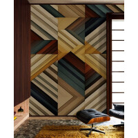 Fototapeta jak drewniane panele Wall&Deco WDOK2401 Ōku Contemporary 2024