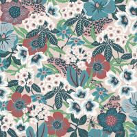 Tapeta w kwiaty retro Boras Tapeter Kvackstepp 2087 Swedish Designers