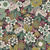 Tapeta w kwiaty retro Boras Tapeter Kvackstepp 2088 Swedish Designers