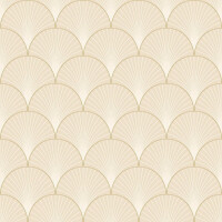 Tapeta wachlarze art-deco Caselio ELC 105260010 Prosperity Elegance