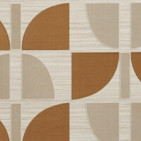 Tapeta geometryczna welur z sizalem Casamance 71370104 Hikari