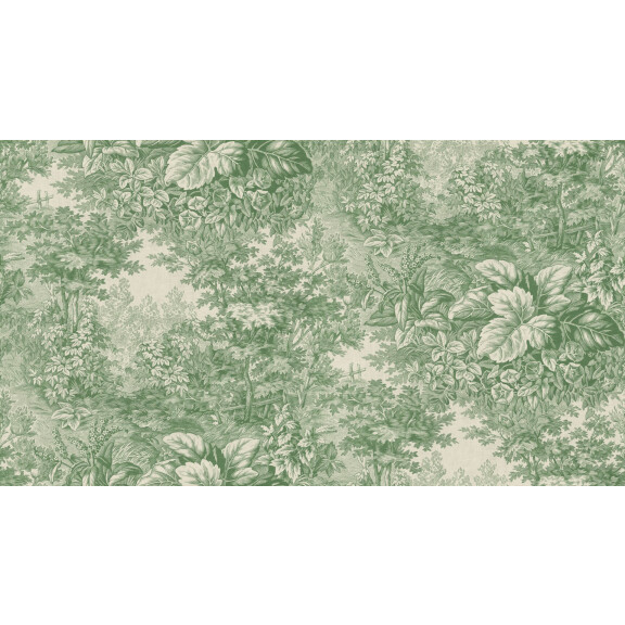 Fototapeta las w stylu Toile de jouy Sandberg S10403 Forest Toile Green Tidlösa