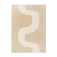 Dywan wełniany geometryczny Marimekko Seireeni Warm Beige 132701
