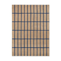 Dywan wełniany w kratkę Marimekko Tiiliskivi Bright Blue 132908