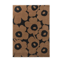 Dywan wełniany w kwiaty retro Marimekko Unikko Beige 132211