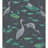 Tapeta czaple Les Dominotiers AFDC200/1 Enchanted River Magic Garden