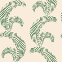 Tapeta graficzne liście palmowe Sandberg S10439 Jasmine Garden Green Palm Garden