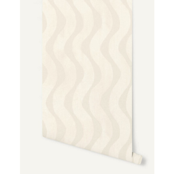 Tapeta falujące pasy Papermint La Vague 1136 Blanc Nacre Classics