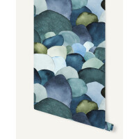 Tapeta abstrakcyjna Papermint Maquis 1187 Bleu Sarcelle Classics