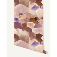 Tapeta abstrakcyjna Papermint Maquis 1188 Terre d'Ombre Lila Classics