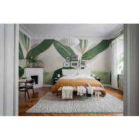 Fototapeta liście bananowca Rebel Walls R18590 Ruby Green Simplicity