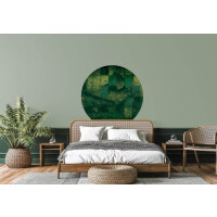 Mural okrągły z industrialnymi oknami Wall Art Mattonelle Koło