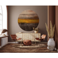 Mural okrągły abstrakcyjny Wall Art Sunset Koło