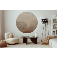Mural okrągły abstrakcyjny Wall Art Tiramisu Koło