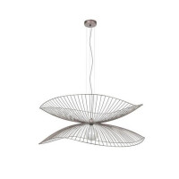 Lampa wisząca Forestier Libellule L Metallique Taupe 20639