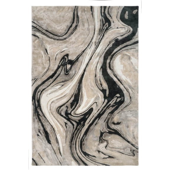 Dywan abstrakcyjny BLUR BLACK Handmade Collection Carpet Decor Fargotex