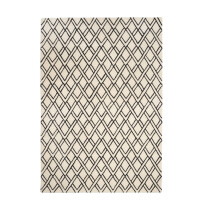 Dywan wełniany z geometrycznym wzorem BROOKLYN BLACK Handmade Collection Carpet Decor Fargotex